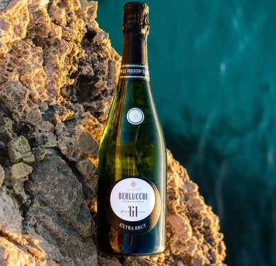 61 Franciacorta Extra brut - SET Spumant 0.75L si 2 pahare Flute Shop Lux